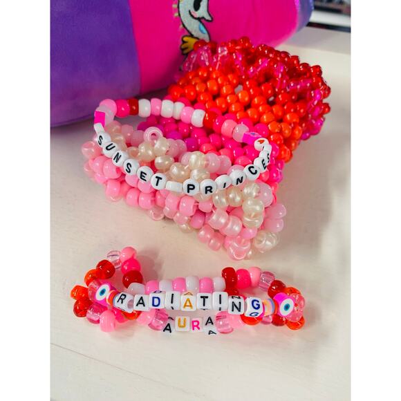 Sunset Princess Kandi Cuff w/ Removable Rotating Bracelets - Picture 3 of 6